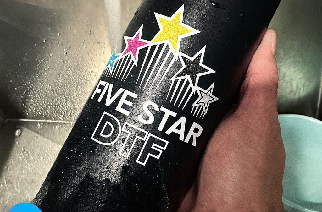 DTF sticker transfer is waterproof and hand washable - 5 Star DTF