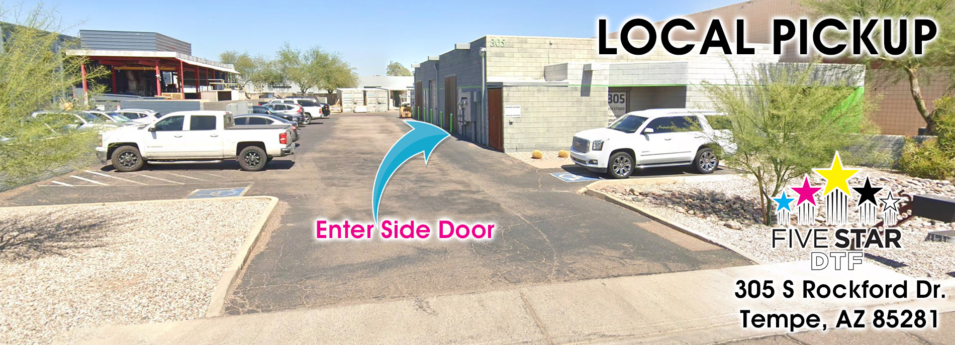 Five Star DTF Print Company location in Tempe, Arizona